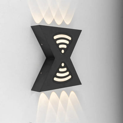 Kültéri LED fali lámpa Retelis, 12W, fém, fekete Kültéri fali lámpák Alapértelmezett cím Alessandro Design