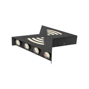 Kültéri LED fali lámpa Retelis, 12W, fém, fekete Kültéri fali lámpák Alapértelmezett cím Alessandro Design