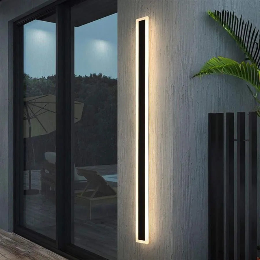 Kültéri LED fali lámpa Salma, 12W, IP65, fém, fekete Kültéri fali lámpa Alapértelmezett cím Alessandro Design