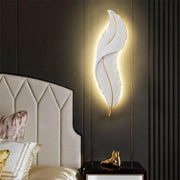 Esther LED fali lámpa, ék alakú, 36 W, 87 cm fehér/arany beltéri fali lámpa Alapértelmezett cím Alessandro Design