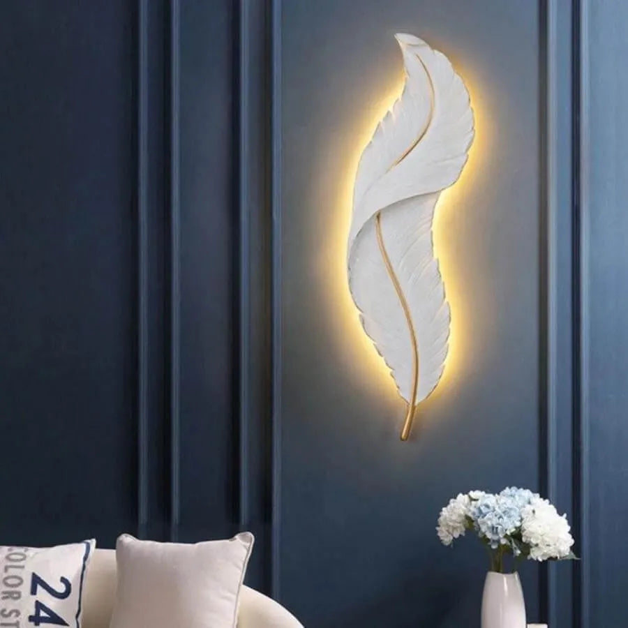 Esther LED fali lámpa, ék alakú, 36 W, 87 cm fehér/arany beltéri fali lámpa Alapértelmezett cím Alessandro Design