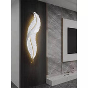 Esther LED fali lámpa, ék alakú, 36 W, 87 cm fehér/arany beltéri fali lámpa Alapértelmezett cím Alessandro Design