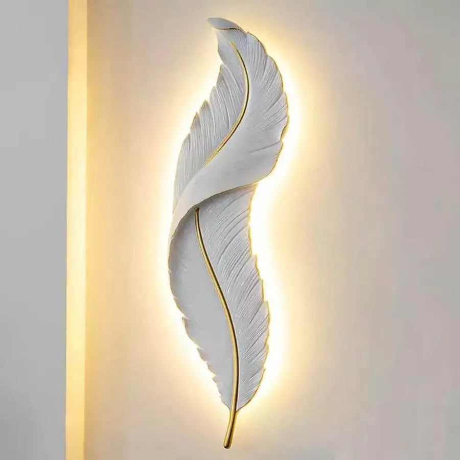 Esther LED fali lámpa, ék alakú, 36 W, 87 cm fehér/arany beltéri fali lámpa Alapértelmezett cím Alessandro Design