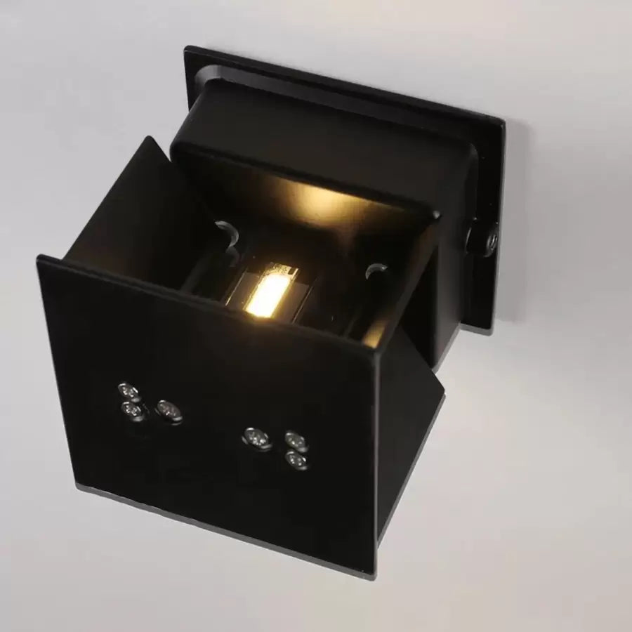 Kültéri LED fali lámpa Aryan 5W Black Kültéri fali lámpa Alapértelmezett cím Alessandro Design