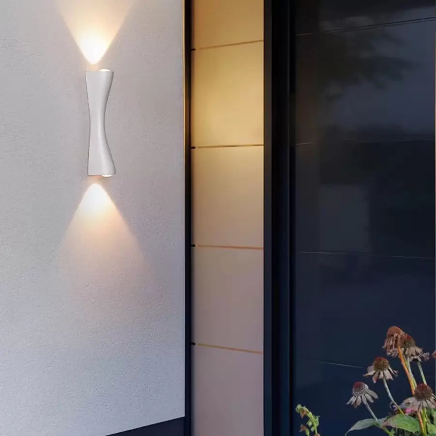 Augustine 6W kültéri LED fali lámpa fehér kültéri fali lámpa alapértelmezett cím Alessandro Design