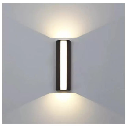 Berfin külső LED fali lámpa, 7W, 3000K, fekete, fém beltéri fali lámpák alapértelmezett cím Alessandro Design