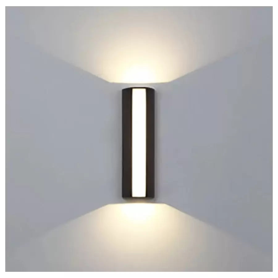 Berfin külső LED fali lámpa, 7W, 3000K, fekete, fém beltéri fali lámpák alapértelmezett cím Alessandro Design