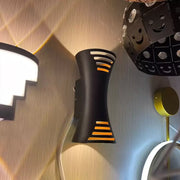 Brycen kültéri LED fali lámpa 10 W arany fekete kültéri fali lámpák alapértelmezett cím Alessandro Design
