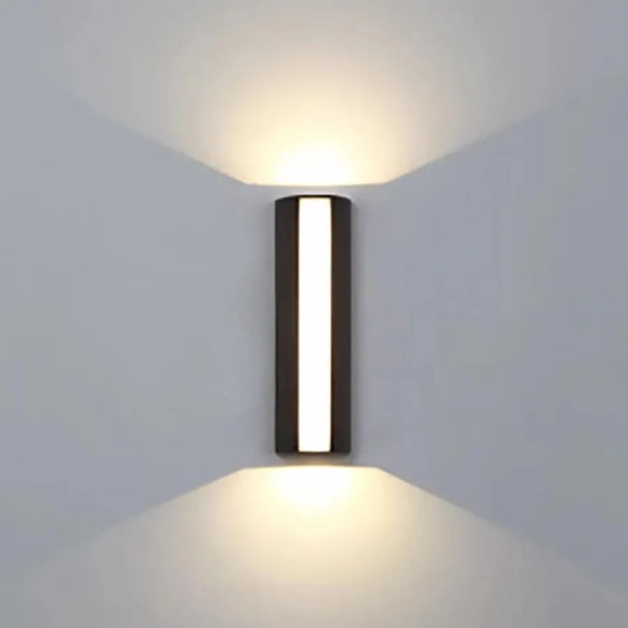Kültéri LED fali lámpa Carina, 20W, fekete, 3000K, fém Kültéri fali lámpák Alapértelmezett cím Alessandro Design