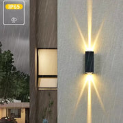 Kültéri LED fali lámpa Celsis 6W fekete Kültéri fali lámpa Alapértelmezett cím Alessandro Design
