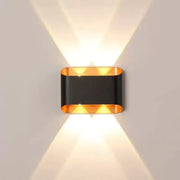 Külső LED fali lámpa Ellis 4W Gold Black Kültéri fali lámpák Alapértelmezett cím Alessandro Design