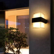 Kültéri LED fali lámpa Kennedy 12W fehér fekete Kültéri fali lámpák Alapértelmezett cím Alessandro Design