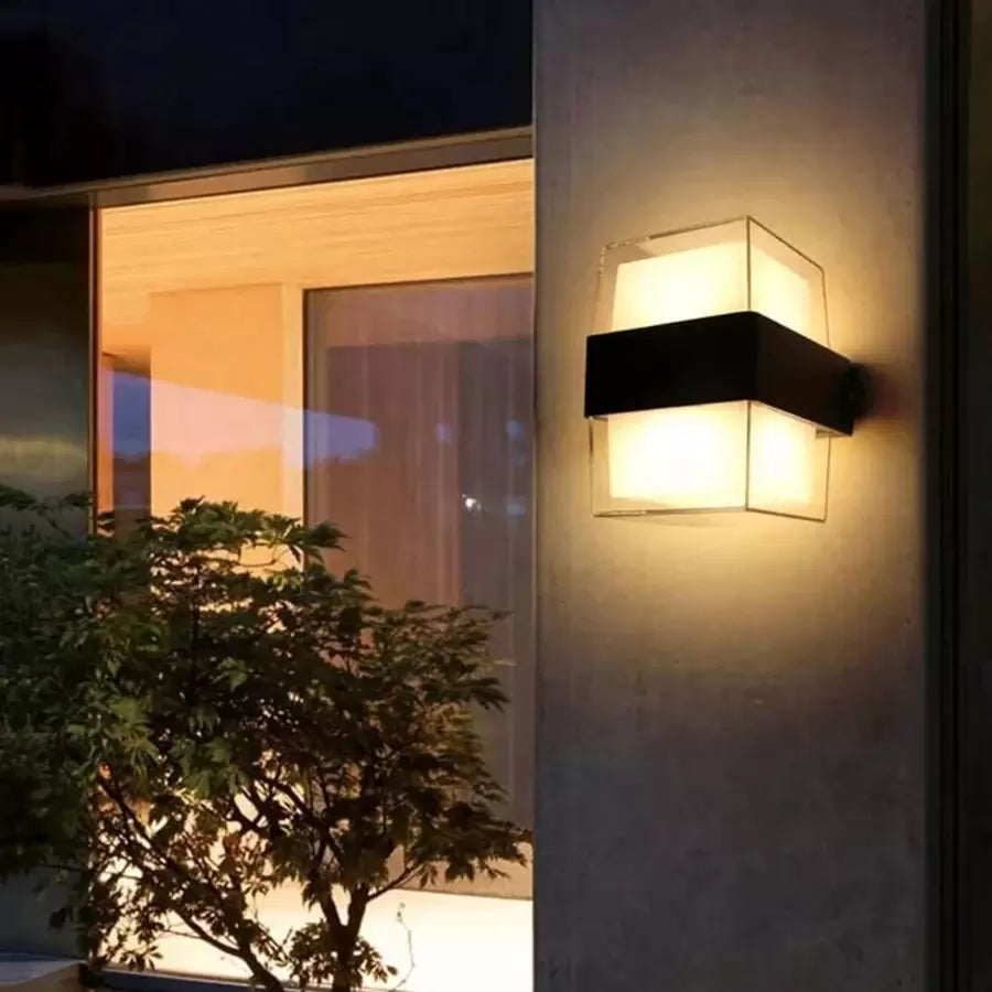 Kültéri LED fali lámpa Kennedy 12W fehér fekete Kültéri fali lámpák Alapértelmezett cím Alessandro Design