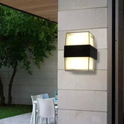 Kültéri LED fali lámpa Kennedy 12W fehér fekete Kültéri fali lámpák Alapértelmezett cím Alessandro Design