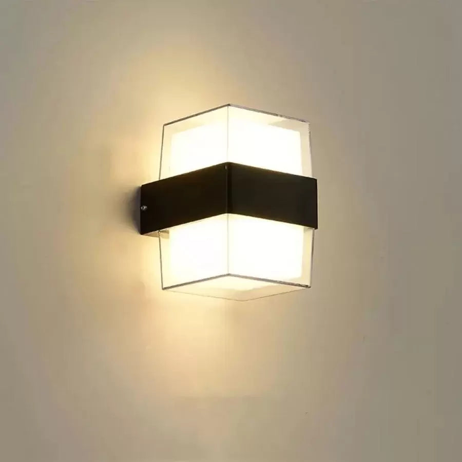 Kültéri LED fali lámpa Kennedy 12W fehér fekete Kültéri fali lámpák Alapértelmezett cím Alessandro Design