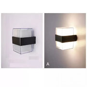 Kültéri LED fali lámpa Kennedy 12W fehér fekete Kültéri fali lámpák Alapértelmezett cím Alessandro Design