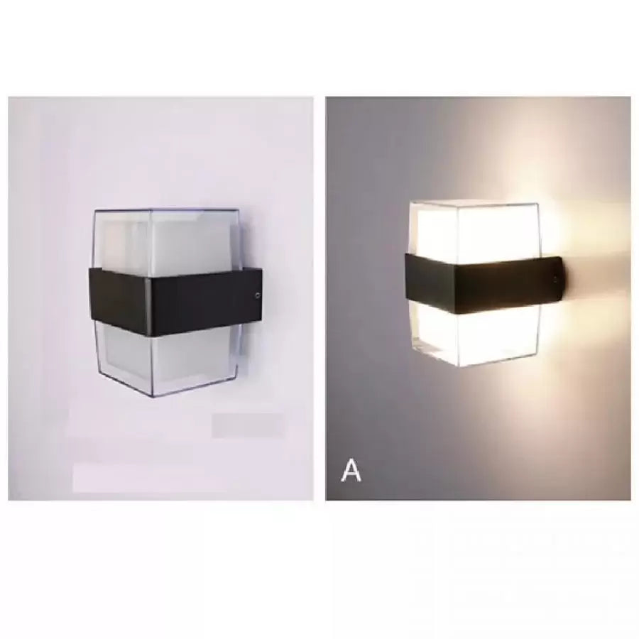 Kültéri LED fali lámpa Kennedy 12W fehér fekete Kültéri fali lámpák Alapértelmezett cím Alessandro Design