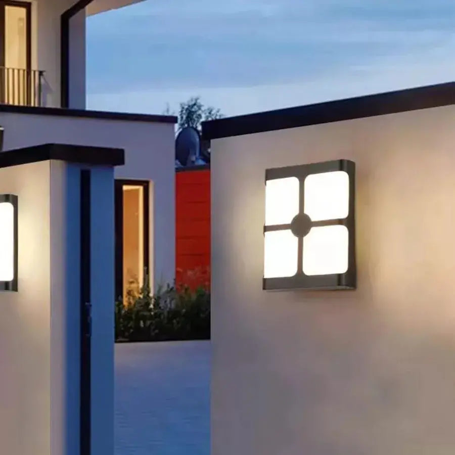 Timeea kültéri LED fali lámpa, 18W, fekete, 3000K kültéri fali lámpák alapértelmezett cím Alessandro Design
