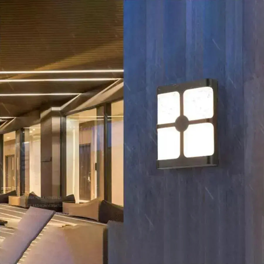 Timeea kültéri LED fali lámpa, 18W, fekete, 3000K kültéri fali lámpák alapértelmezett cím Alessandro Design