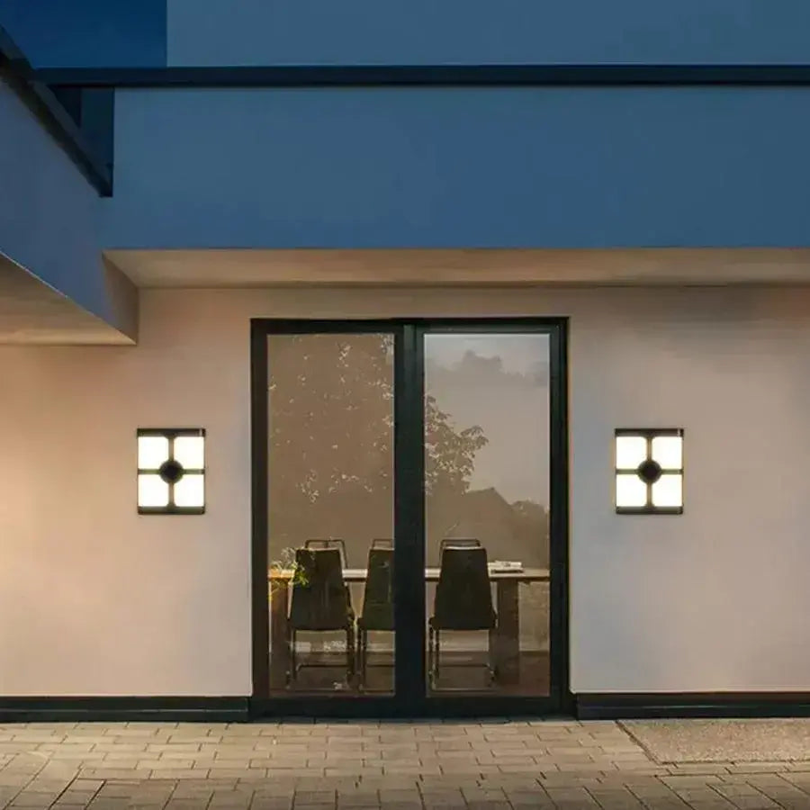 Timeea kültéri LED fali lámpa, 18W, fekete, 3000K kültéri fali lámpák alapértelmezett cím Alessandro Design