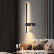 LED Glory 9W fekete arany fali lámpa kültéri fali lámpák alapértelmezett cím Alessandro Design