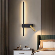 LED Glory 9W fekete arany fali lámpa kültéri fali lámpák alapértelmezett cím Alessandro Design