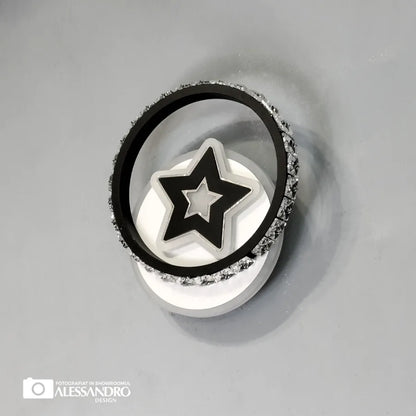 LED fali lámpa Hadley 24W fehér fekete Beltéri fali lámpák Alapértelmezett cím Alessandro Design