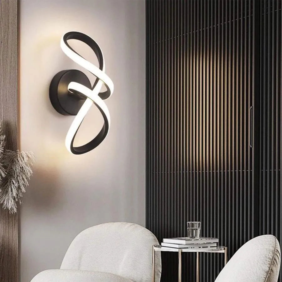Isaura LED fali lámpa 23W Fehér Fekete Beltéri fali lámpák Alapértelmezett cím Alessandro Design