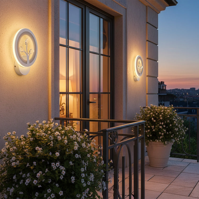 DAISY LED fali lámpa, 14 W, hideg/meleg/semleges fény, fehér kristály beltéri fali lámpákkal Alapértelmezett cím Alessandro Design
