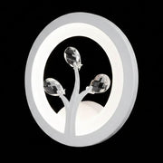 DAISY LED fali lámpa, 14 W, hideg/meleg/semleges fény, fehér kristály beltéri fali lámpákkal Alapértelmezett cím Alessandro Design