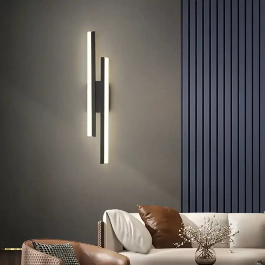 Lyra LED fali lámpa, 18W, akril, fekete fehér Beltéri fali lámpák Alapértelmezett cím Alessandro Design