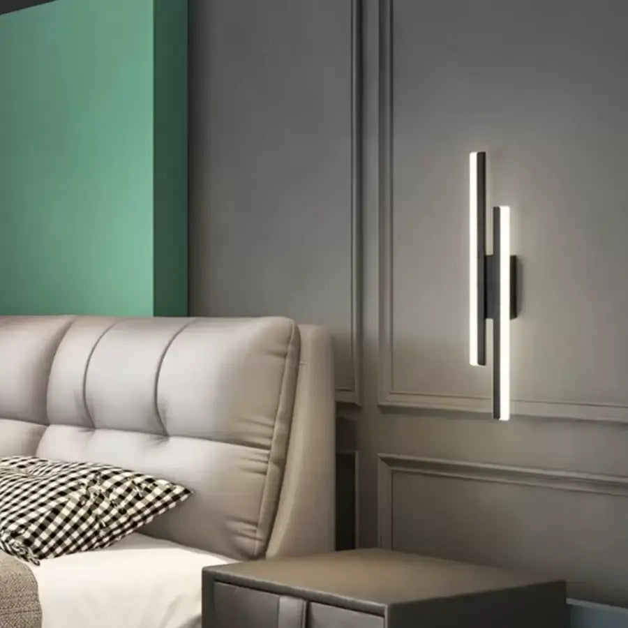 Lyra LED fali lámpa, 18W, akril, fekete fehér Beltéri fali lámpák Alapértelmezett cím Alessandro Design