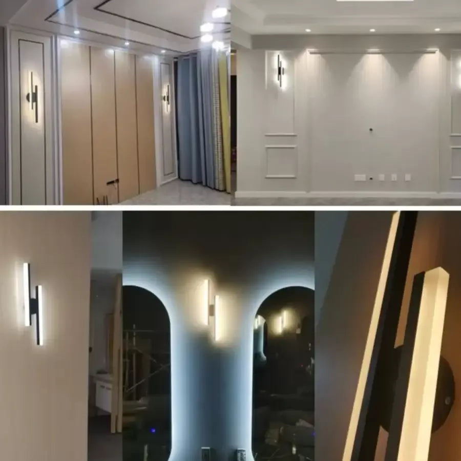 Lyra LED fali lámpa, 18W, akril, fekete fehér Beltéri fali lámpák Alapértelmezett cím Alessandro Design