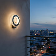 NOVA Rotonda LED fali lámpa, 16 W, fekete és rozsdamentes acél, meleg/hideg/semleges fény Beltéri fali lámpák Alapértelmezett cím Alessandro Design