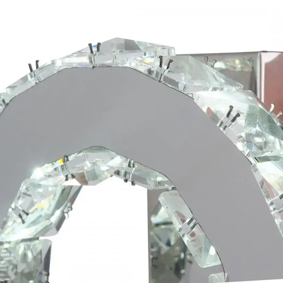 Kristály LED csillár MAJORA 8W, Átmérő 20cm, Hideg/Meleg/Semleges fény, Fényes Chrome Crystal LED csillárok Alapértelmezett cím Alessandro Design