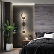 LED Fali lámpa Rilenetto 24W Fekete Beltéri fali lámpák Alapértelmezett cím Alessandro Design