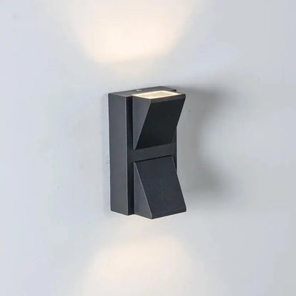 Kültéri skarlát LED fali lámpa, 6W, fekete, fém, IP65, 3000K kültéri fali lámpák alapértelmezett cím Alessandro Design