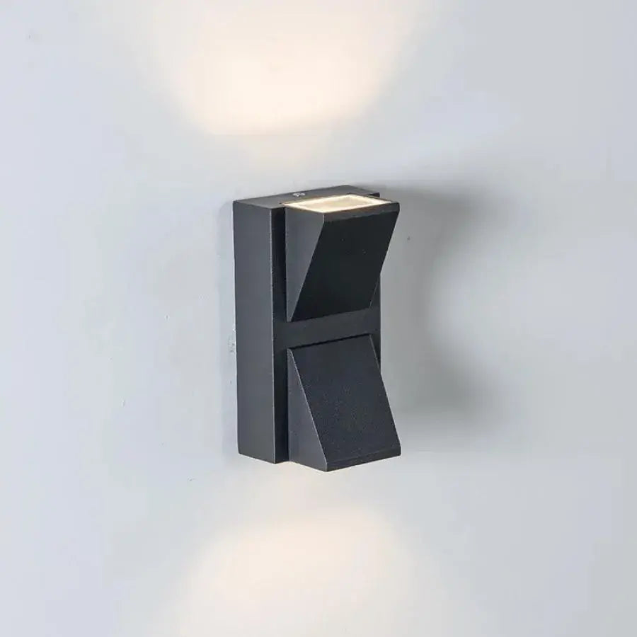 Kültéri skarlát LED fali lámpa, 6W, fekete, fém, IP65, 3000K kültéri fali lámpák alapértelmezett cím Alessandro Design