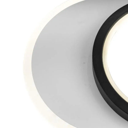 SMALON LED fali lámpa 26W, 2 kör, hideg/meleg/semleges fény, fekete fehér LED csillár Alapértelmezett cím Alessandro Design