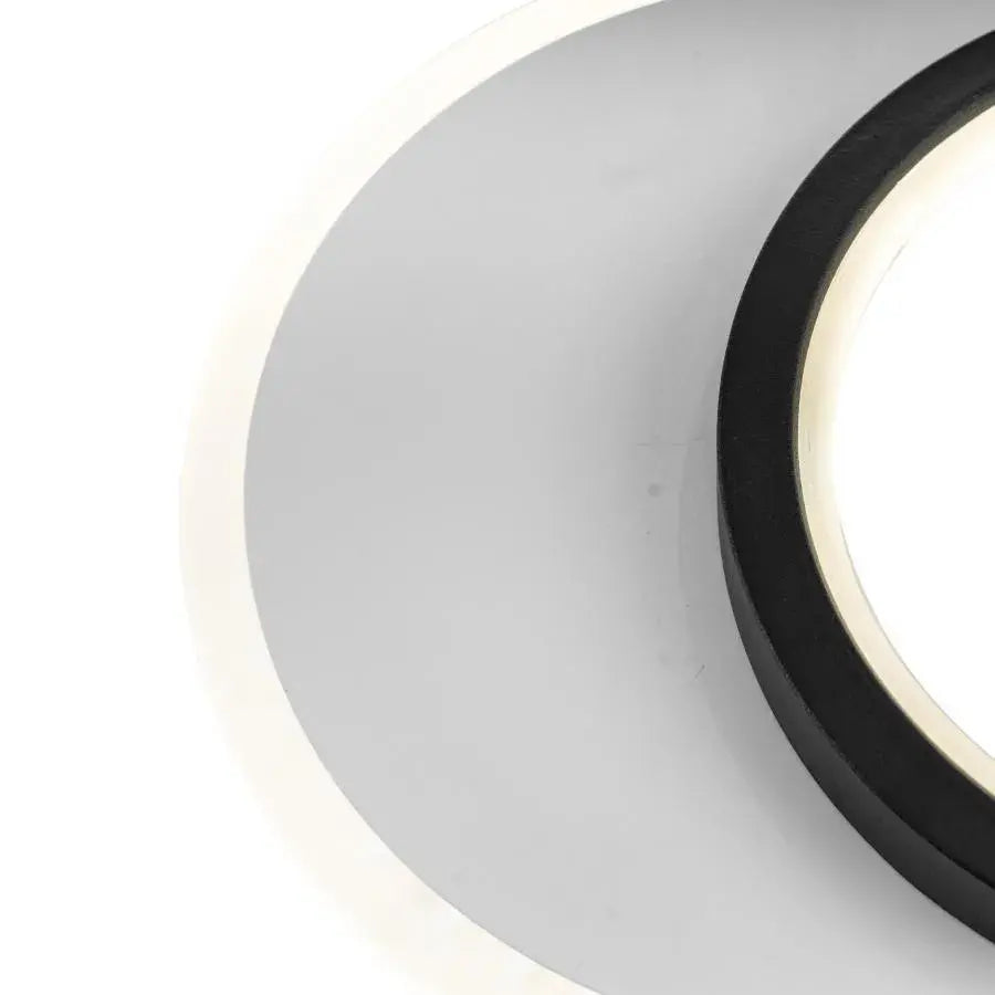 SMALON LED fali lámpa 26W, 2 kör, hideg/meleg/semleges fény, fekete fehér LED csillár Alapértelmezett cím Alessandro Design