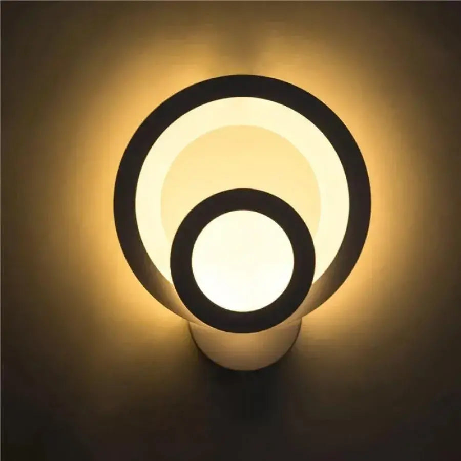 Urbanist LED fali lámpa 19W Kerek hideg/meleg/semleges fény akril és fehér fém beltéri fali lámpák Alapértelmezett cím Alessandro Design