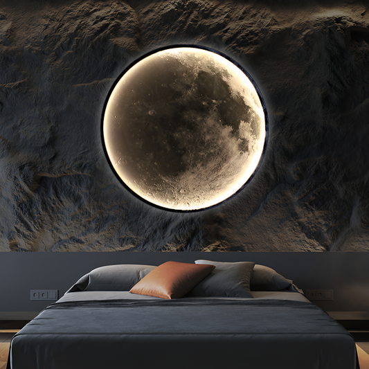 LED fali lámpa, Dekoratív, Luna 83W Átmérő 120CM Hideg/Semleges/Meleg fény Fekete LED Csillárok Alkalmazott Alapértelmezett Cím Alessandro Design