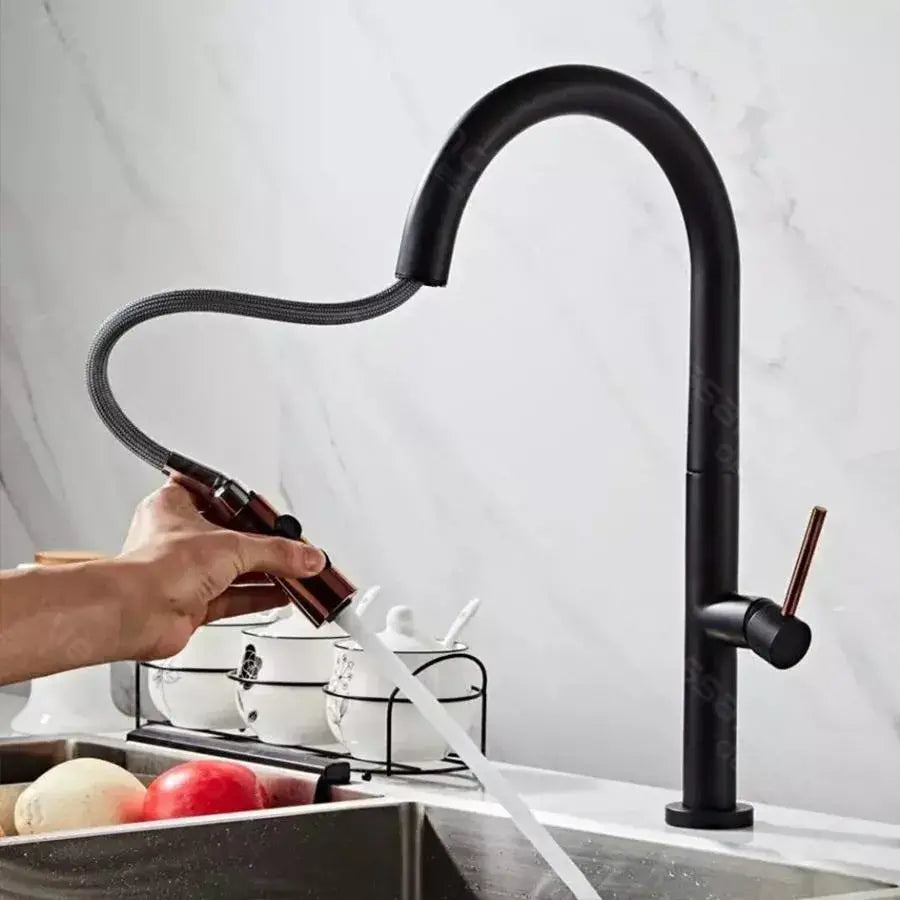 Konyhai csaptelep, egészségügyi sárgaréz, fekete, CF1035/B Konyhai csaptelepek Alapértelmezett cím Alessandro Design