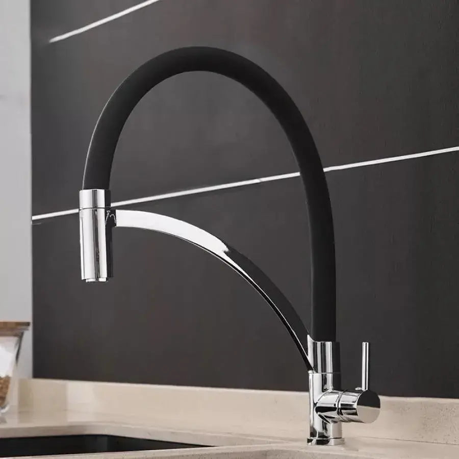 Konyhai csaptelep, egészségügyi sárgaréz, fekete, WZX/2018 Konyhai csaptelepek Alapértelmezett cím Alessandro Design