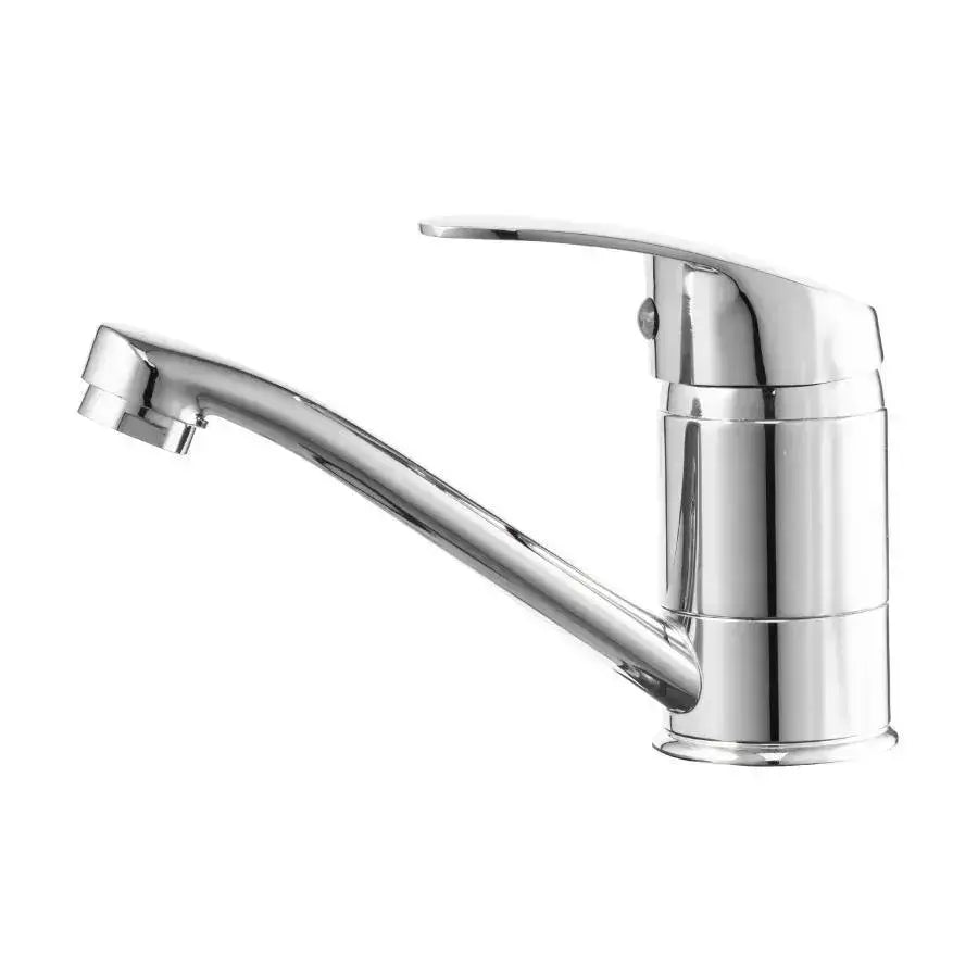 Mosogató csaptelep, forgatható kifolyó, hossz 18 cm, kerámia patron, króm, csatlakozóval együtt Konyhai csaptelepek Alapértelmezett cím Alessandro Design