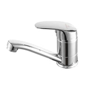 Mosogató csaptelep, forgatható kifolyó, hossz 18 cm, kerámia patron, króm, csatlakozóval együtt Konyhai csaptelepek Alapértelmezett cím Alessandro Design