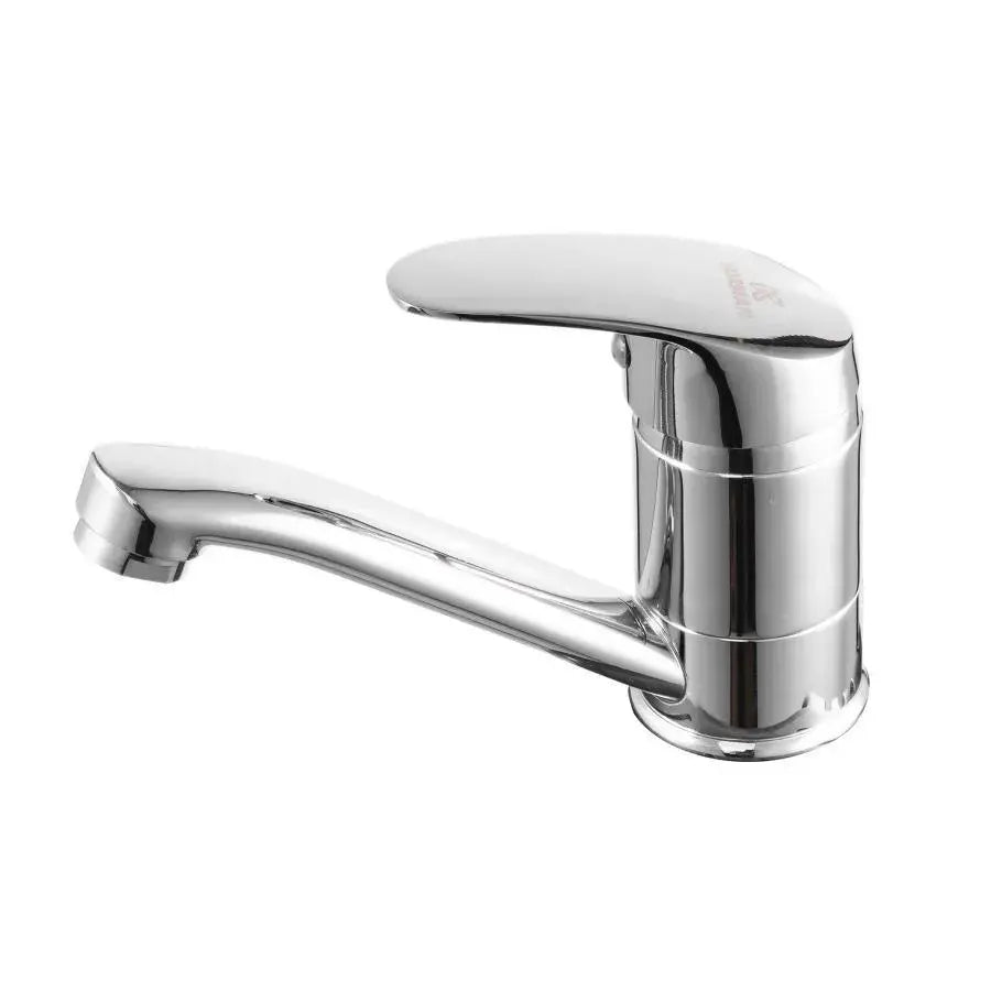 Mosogató csaptelep, forgatható kifolyó, hossz 18 cm, kerámia patron, króm, csatlakozóval együtt Konyhai csaptelepek Alapértelmezett cím Alessandro Design