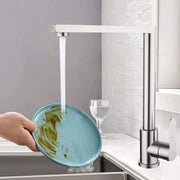 Rozsdamentes acél konyhai csaptelep Ezüst konyhai csaptelepek Alapértelmezett cím Alessandro Design