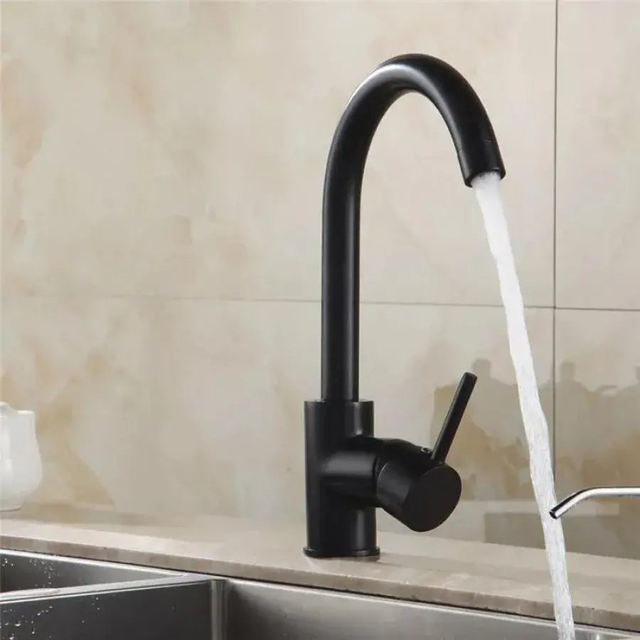 Konyhai csaptelep, SUS304 rozsdamentes acél, fekete, HS/LY008 Konyhai csaptelepek Alapértelmezett cím Alessandro Design