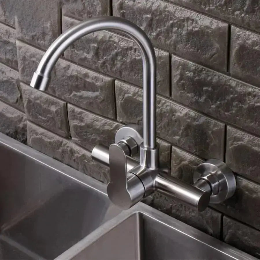 Konyhai csaptelep, SUS304 rozsdamentes acél, szatén, CF015 fürdőszobai csaptelepek alapértelmezett cím Alessandro Design